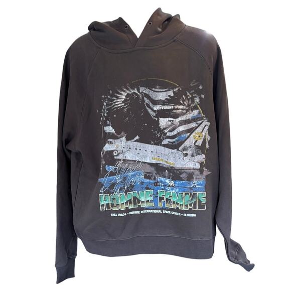 Homme + Femme Space Hoodie Medium Black - Picture 3 of 9